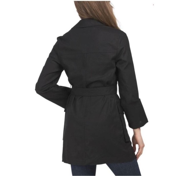 NEW ZARA Linen Blend Windbreaker linen/cotton blend black - Picture 3 of 7